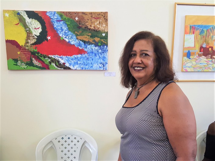 Jacira Lago, 71, é professora aposentada de Artes e sempre quis ser pintora