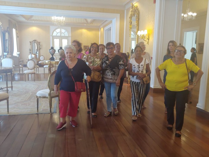 Servidores aposentados também visitaram Palácio dos Leões